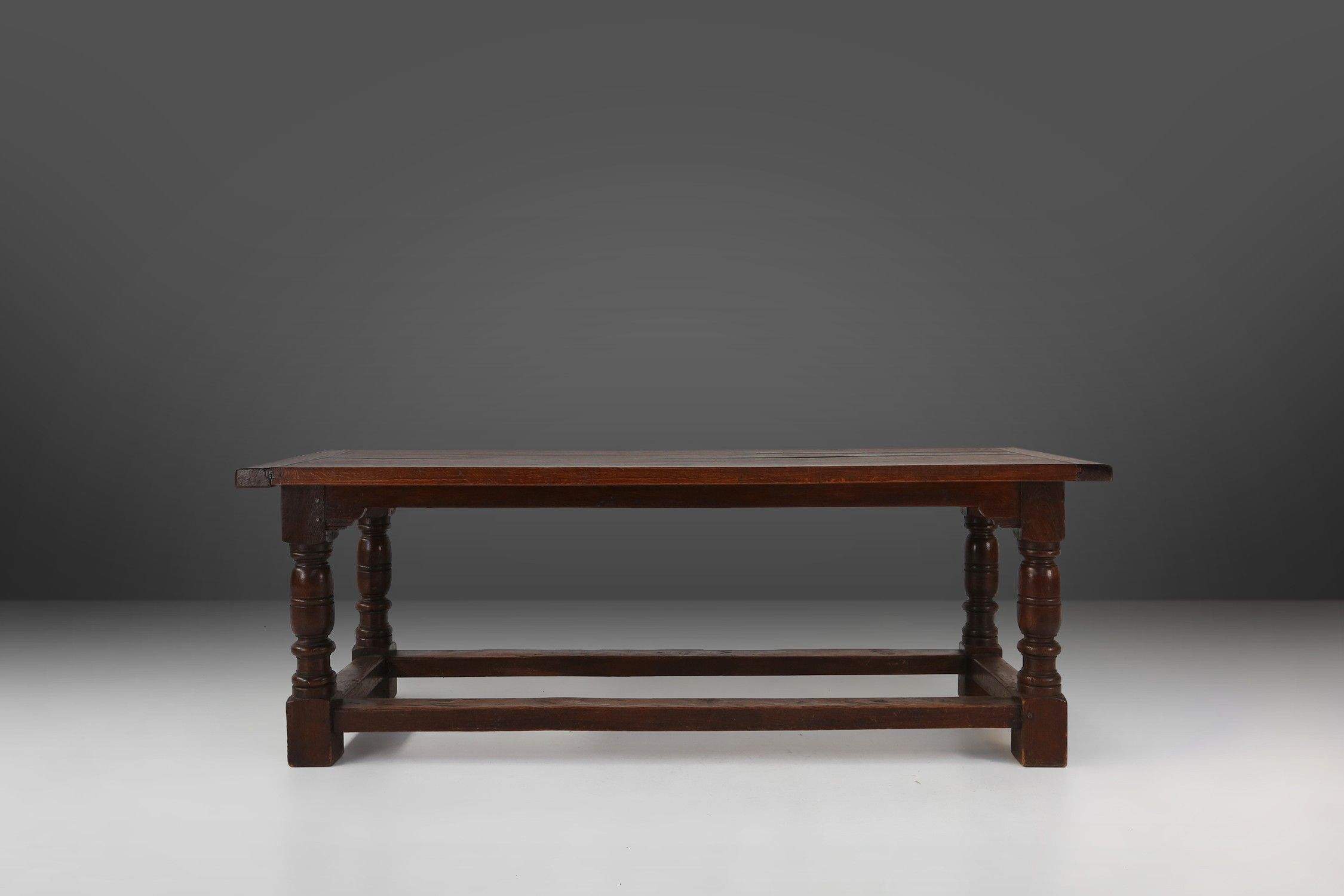 Antique solid Oak Table, France, 1850sthumbnail